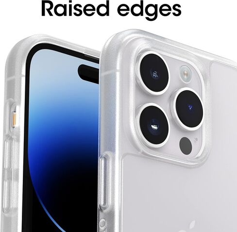 حافظة OtterBox iPhone 14 Pro Max (فقط) من سلسلة Prefix - شفافة، رفيعة للغاية، صديقة للجيب، حواف مرتفعة تحمي الكاميرا والشاشة، متوافقة مع الشحن اللاسلكي in Saudi Arabia