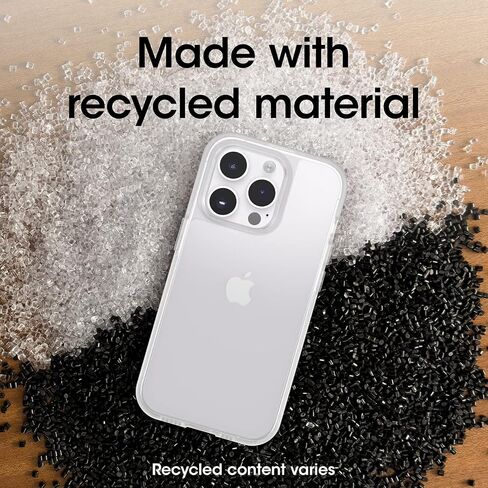 حافظة OtterBox iPhone 14 Pro Max (فقط) من سلسلة Prefix - شفافة، رفيعة للغاية، صديقة للجيب، حواف مرتفعة تحمي الكاميرا والشاشة، متوافقة مع الشحن اللاسلكي in Saudi Arabia
