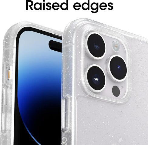 حافظة OtterBox iPhone 14 Pro Max (فقط) من سلسلة Prefix - شفافة، رفيعة للغاية، صديقة للجيب، حواف مرتفعة تحمي الكاميرا والشاشة، متوافقة مع الشحن اللاسلكي in Saudi Arabia