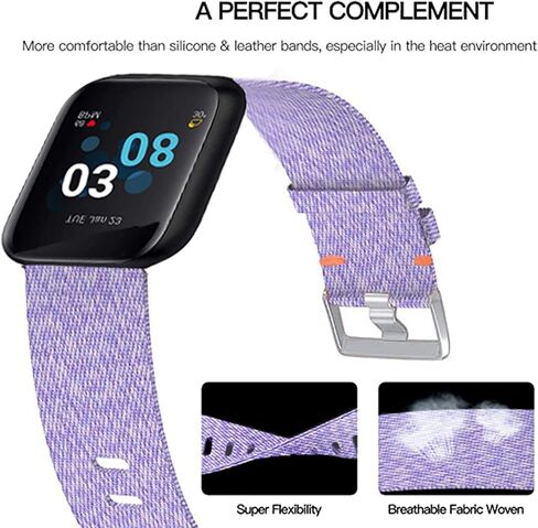 متوافق مع iTouch Air 3 Band، حزام إكسسوارات بديل من نسيج النايلون المنسوج المسامي متوافق مع iTouch Air 3 40 مم / 44 مم للساعة الذكية in Saudi Arabia
