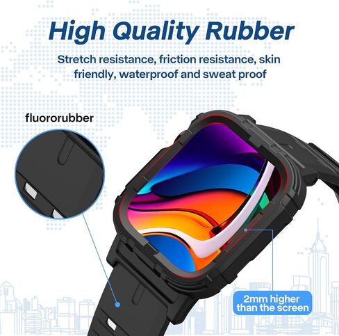 حزام Apple متوافق مقاس 38 مم/40 مم/41 مم، حزام رياضي مدمج مع غطاء واقٍ، مناسب لسلسلة iWatch Series SE/7/6/5/4/3/2/1 مع أشرطة حزام in Saudi Arabia