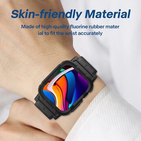 حزام Apple متوافق مقاس 38 مم/40 مم/41 مم، حزام رياضي مدمج مع غطاء واقٍ، مناسب لسلسلة iWatch Series SE/7/6/5/4/3/2/1 مع أشرطة حزام in Saudi Arabia