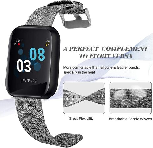 متوافق مع iTouch Air 3 Band، حزام إكسسوارات بديل من نسيج النايلون المنسوج المسامي متوافق مع iTouch Air 3 40 مم / 44 مم للساعة الذكية in Saudi Arabia