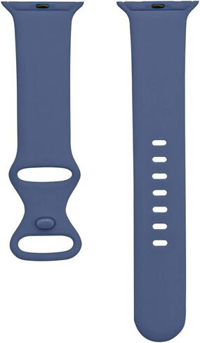 Compatible with Apple Watch Series iWatch Bands 38mm 40mm 42mm 44mm, Soft Silicone Sport Replacement Strap Compatible for iWatch SE Series 7 6 5 4 3 2 1 Sport Edition in Kuwait