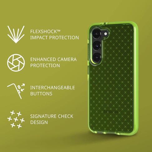 tech21 Evo Check for Samsung Galaxy S23 Ultra - Smokey Black 16ft Drop Protecion Shockproof Shock-Resistant and Scratch-Resistant Phone Case in Saudi Arabia