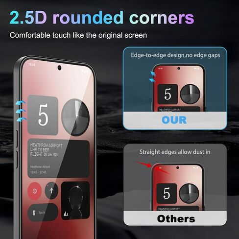 for Nothing Phone (2a)/2a Plus Screen Protector with Camera Lens Protector,9H Hardness Anti-Scratch Tempered Glass flim, Case Friendly, Anti-Fingerprint,Anti-Scratch (2+2 PACK) in Saudi Arabia