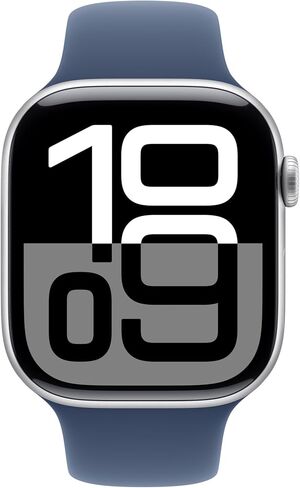 Apple Watch Series 10 [GPS + Cellular 46mm case] Smartwatch with Jet Black Aluminium Case with Black Sport Band - M/L. Fitness Tracker, ECG App, Always-On Retina Display, Water Resistant in Saudi Arabia