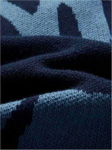 SHENHE Men's Graphic Crewneck Long Sleeve Sweater Drop Shoulder Knit Pullover Sweater Top in Saudi Arabia
