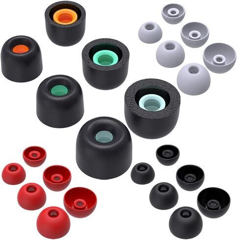 Memory Foam & Silicone Eartips Replacement for Beats Studio Buds & Beats Fit Pro & Beats Studio Buds + Earbuds Ear Tips Earpad * 12 Pairs (Foam & Silicone Tips) in Saudi Arabia