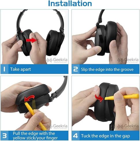 وسائد أذن بديلة من جل التبريد الرياضي من Geekria لـ Skullcandy Crusher Wireless، Crusher Evo، Crusher ANC، Hesh 3، Hesh Evo، Hesh ANC وسائد أذن لسماعات الرأس، وسادات أذن لسماعات الرأس، وأكواب للأذن (أسود) in Saudi Arabia
