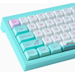 Hyekit PBT Keycaps 140 مفتاحًا، أغطية مفاتيح طفولية صبغ التسامي، أغطية مفاتيح لطيفة XDA لمفاتيح Cherry Gateron MX، لوحات المفاتيح الميكانيكية in Kuwait