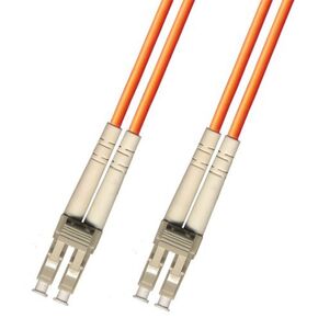 1 Meter Multimode Duplex Fiber Optic Cable (62.5/125) - LC to LC - Orange