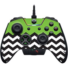 MightySkins Skin Compatible with Razer Wolverine Ultimate - Lime Chevron | Protective, Durable, and Unique Vinyl Decal wrap Cover | Easy to Apply, Remove, and Change Styles | Made in The USA