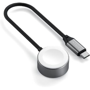 Satechi Apple Watch Magnetic Charging Cable, 5W Fast Apple Watch Charger, for Apple Watch Ultra 2/ Ultra and Series 9/SE/8/7/6/5/4/3/2/1 and AirPods Pro - 7.5in/0.62ft