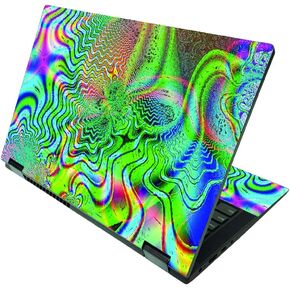 MightySkins Skin Compatible with Lenovo IdeaPad Flex 5 2-in-1 15" (2021) - Psychedelic | Protective, Durable, and Unique Vinyl Decal wrap Cover | Easy to Apply and Change Style | Made in The USA