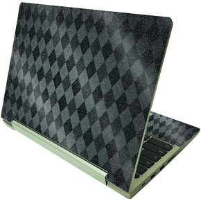 MightySkins Glossy Glitter Skin Compatible with Lenovo IdeaPad Flex 3 Chromebook 2-in-1 11.6" (2021) - Black Argyle | Protective, Durable High-Gloss Glitter Finish | Easy to Apply | Made in The USA