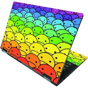 MightySkins Skin Compatible with Lenovo IdeaPad Flex 5 2-in-1 15" (2021) - Rainbow Zoom | Protective, Durable, and Unique Vinyl Decal wrap cover | Easy to Apply and Change Style | Made in The USA