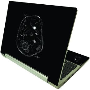 MightySkins Skin Compatible with Lenovo IdeaPad Flex 3 Chromebook 2-in-1 11.6" (2021) - Floral Skull | Protective, Durable, and Unique Vinyl Decal wrap Cover | Easy to Apply | Made in The USA