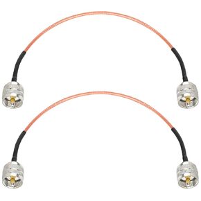 CB Coax Cable 20ft,UHF PL259 Male to Male CB Antenna Cable RG316 PL-259 Jumper Cable 50 Ohm for HAM CB Radio,Antenna Analyzer,Dummy Load,SWR Meter etc.