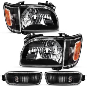 LED Sequential Headlights Assembly Fit for 2001 2002 2003 2004 Toyota Tacoma LED DRL Passenger and Driver Side 01-04