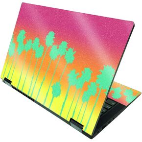 MightySkins Glossy Glitter Skin Compatible with Lenovo IdeaPad Flex 5 2-in-1 15" (2021) - Neon Tropics | Protective, Durable High-Gloss Glitter Finish | Easy to Apply | Made in The USA