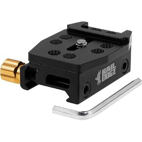 Fotodiox Rail DOGZ Low Profile Rail Mount for Small Cameras - All Metal Mount Compatible with Picatinny 1913 Rail Integration System