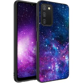 BENTOBEN for Samsung Galaxy A03s Phone Case, Galaxy A03s Phone Case, Slim Fit Glow in The Dark Shockproof Drop Protective Soft TPU Bumper Girl Women Cover for Samsung A03s 6.5" 2021, Nebula/Galaxy