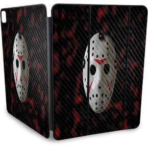 غلاف من ألياف الكربون متوافق مع Apple Smart Folio لجهاز iPad Pro 13 بوصة (M4) 2024-13 Nightmare - غطاء لاصق واقٍ من الفينيل 3M ممتاز - سهل الاستخدام | صُنع في الولايات المتحدة الأمريكية بواسطة MightySkins