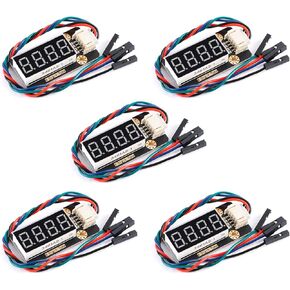 5Pcs TM1650 4 Digit Tube 0.36 Inch Common Cathode Digital Tube Module IIC Interface 0.56" Display Module PH2.0-4pin Interface with Cable for Arduino Raspberry Pi DIY Kits