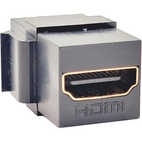 Keystone Hdmi Jack Insert | Secure Connection and Easy Installation HDMI Coupler Jack, Black