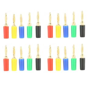 20Pcs Socket Mixed Speaker Pin Connectors 2mm Small Plug Color Speaker Terminal Binding Post Plug Jack Socket Test Probes Connector