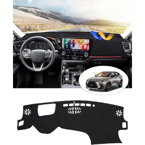غطاء Cartist Dash مناسب خصيصًا لسيارة Lexus NX NX 250/NX350/NX 350h/NX 450h+ 2022 2023 2024 ملحقات غطاء لوحة القيادة حصيرة غير قابلة للانزلاق سجادة مضادة للوهج (بدون HUD)