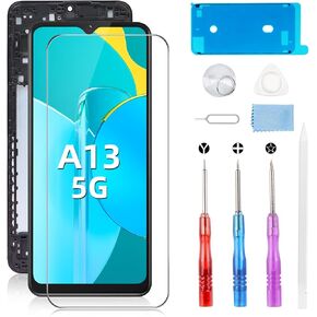 for Samsung Galaxy A13 5G Screen Replacement kit: Screen for Galaxy A13 5G 6.5 Inch LCD, Galaxy A13 5G Display 3D Touch Digitizer with Full Repair Tools (Models a136u a136a a136w s136dl)