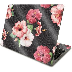 MightySkins Glossy Glitter Skin Compatible with Samsung Chromebook 4 (2021) 11.6" - Vintage Floral | Protective, Durable High-Gloss Glitter Finish | Easy to Apply and Change Styles | Made in The USA