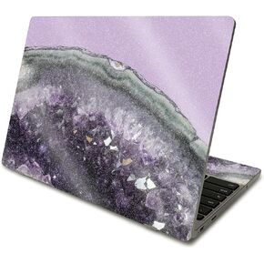 MightySkins Glossy Glitter Skin Compatible with Samsung Chromebook 4 (2021) 11.6" - Onyx Marble | Protective, Durable High-Gloss Glitter Finish | Easy to Apply and Change Styles | Made in The USA