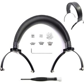 Lambskin Real Leather Full Metal Headband Compatible with Hifiman Arya Ananda Edition XS X HE1000se HE1000 V2 Jade II,Arya Organic/Ananda Nano Headphone