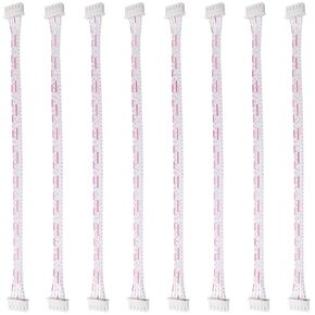 JST XH Female Adapter Cable 8PCS 7.9 Inches/ 20cm 2.54mm Pitch 5 Pin Female to Female JST XH Female Connector Flat Ribbon Cable