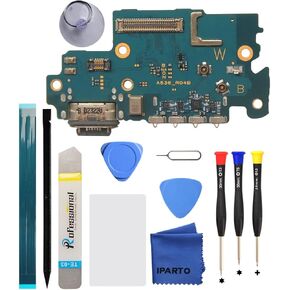 Charging Port Replacement Kit for Samsung Galaxy A53 5G SM-A536U SM-A536U1 USB Flex Dock Connector Charging Flex Replacement with Tools