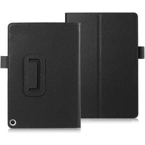 for Amazon All-New Kindle Fire HD8 Plus 10th 12th Generation (2020/2022 Release) Smart Cover, Ultra Slim Folio Stand Auto Sleep/Wake Up Leather Case for New Fire HD 8 2020 2022(TPU-Dark Red)
