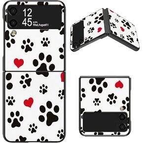 Designed for Samsung Galaxy Z Flip 3 5G Case, Slim Hard PC with Skeleton Skull Pattern Design, Shockproof Wireless Charging Phone Cover for Galaxy Z Flip 3 (2021)