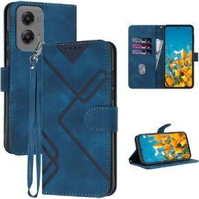 for Moto G Stylus 5G 2024 Case Wallet,Card Holder Leather Kick-Stand Phone Case,Wrist Strap,Magnetic Closure,Shockproof Protective Flip Cases Cover for Moto G Stylus 5G 2024 (Red)