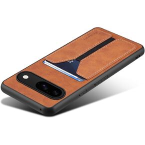 Kowauri Case for Google Pixel 9/Google Pixel 9 Pro, PU Leather Wallet Case with Credit Card Slot Holder Ultra Slim Protector Case for Google Pixel 9/9 Pro (Gray)