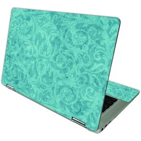 MightySkins Skin Compatible With HP Chromebook x360 14 (2021) - Baby Blue Jacquard | Protective, Durable, and Unique Vinyl Decal wrap cover | Easy To Apply, Remove, and Change Styles | Made in the USA