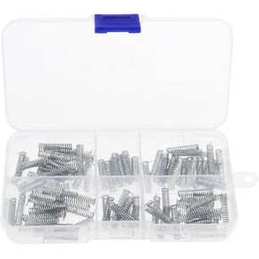 100PCS Car Remote Flip Key Blade Axis Lock Spring Stainless Steel 20mm Length 4mm Diameter 3mm Inner Diameter Key Blade Replacement Parts