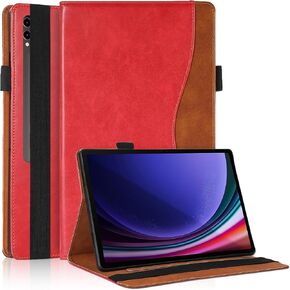Case for Samsung Galaxy Tab S6 Lite 10.4 inch 2024/2022/2020 (SM-P620/P625/P610/SM-P615/SM-P613/SM-P619) Business PU Leather Multi-Angle Stand Flip Case with Pencil Holder-Turquoise