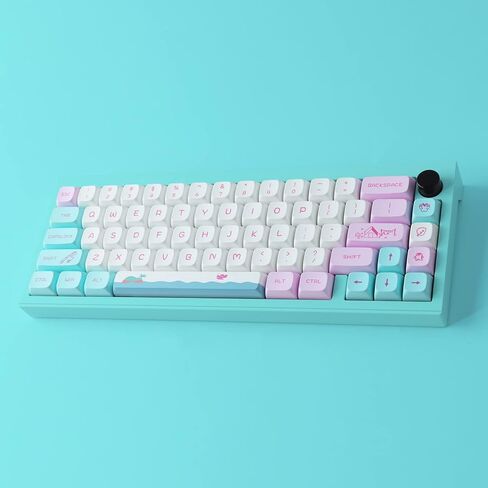 Hyekit PBT Keycaps 140 مفتاحًا، أغطية مفاتيح طفولية صبغ التسامي، أغطية مفاتيح لطيفة XDA لمفاتيح Cherry Gateron MX، لوحات المفاتيح الميكانيكية in Kuwait