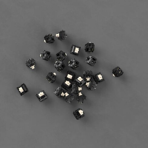 15 pcs BCP Black Switches, 52gf Linear Mechanical Keyboard Switch,5 pin Pre Lubed Switch for Mechanical Keyboard (Classic, 15) in Kuwait