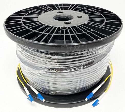 1 Meter Multimode Duplex Fiber Optic Cable (62.5/125) - LC to LC - Orange in Saudi Arabia