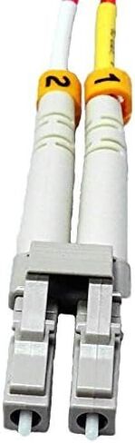 1 Meter Multimode Duplex Fiber Optic Cable (62.5/125) - LC to LC - Orange in Saudi Arabia