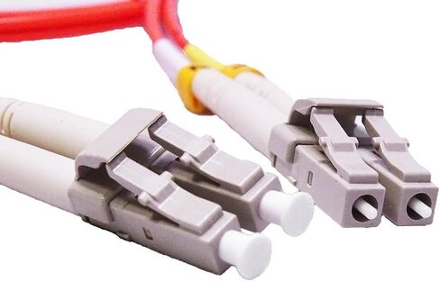 1 Meter Multimode Duplex Fiber Optic Cable (62.5/125) - LC to LC - Orange in Saudi Arabia